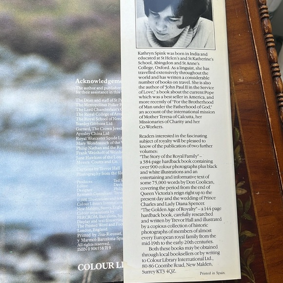 Invitation To A Royal Wedding Book Princess Diana 1981 - Picture 4 of 8